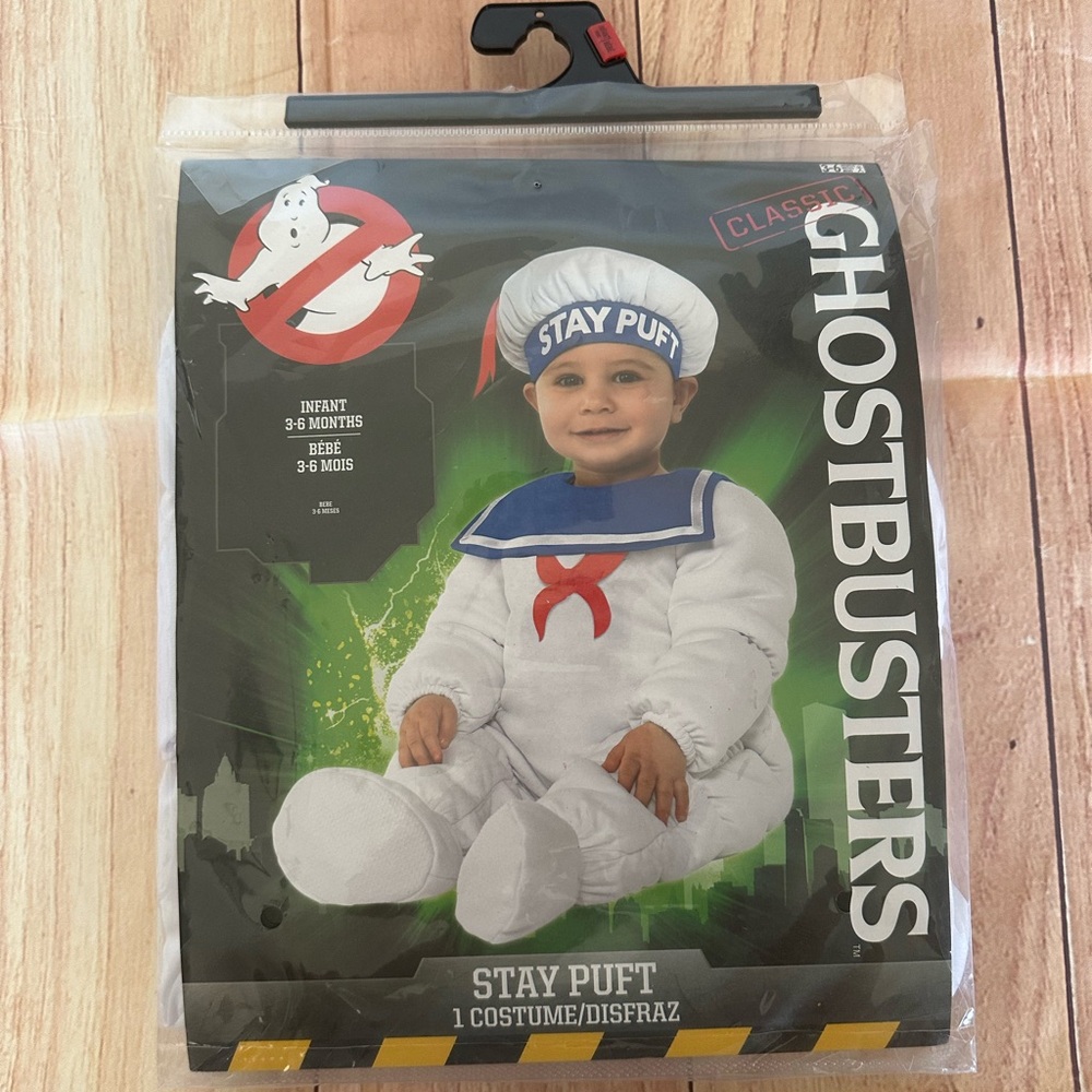 Ghostbusters Stay Puft Marshmallow Man costume baby boy size 3-6 months